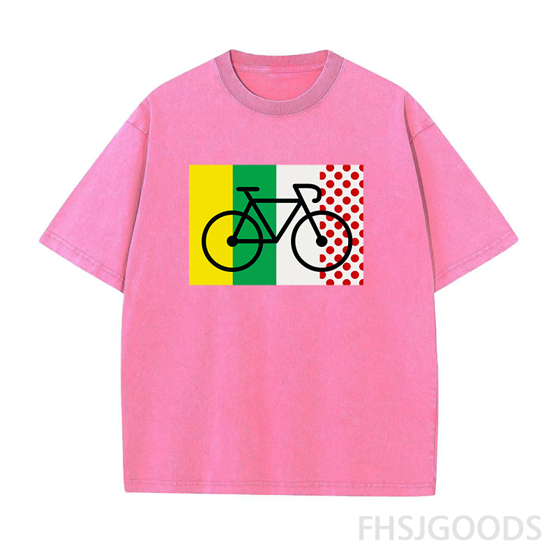Tour De France Cycling Unisex Distressed T-Shirt