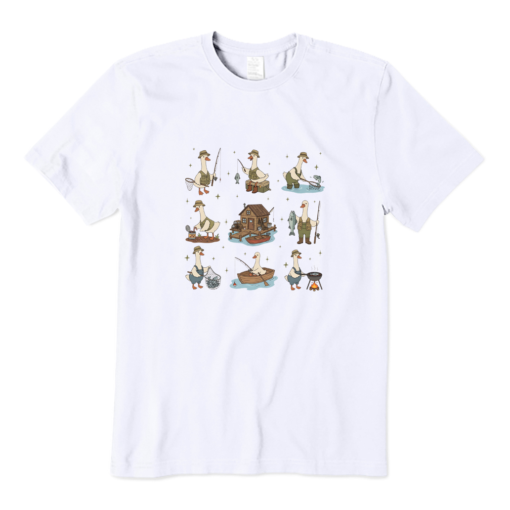 Fishing Silly Goose T-shirt