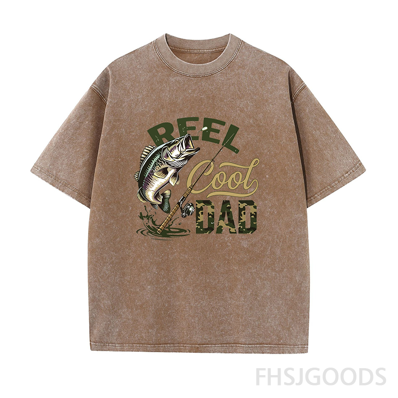 Fishing Dad Unisex Distressed T-Shirt