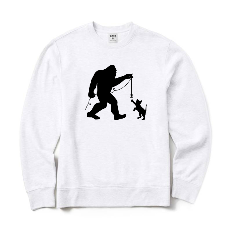 Bigfoot and Kitten Sweatshirt