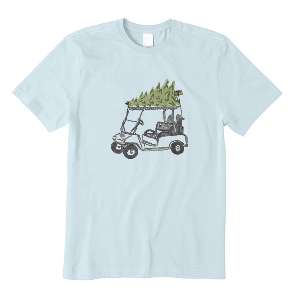 Golf Cart Christmas Tree T-Shirt
