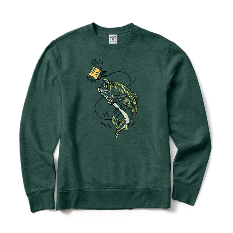 Lure Bass Beer Crewneck Sweatshirt
