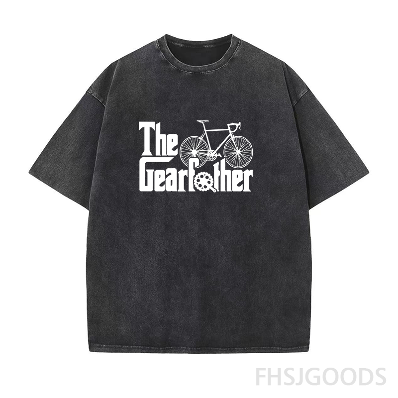 The Gearfather Cycling Unisex Distressed T-Shirt