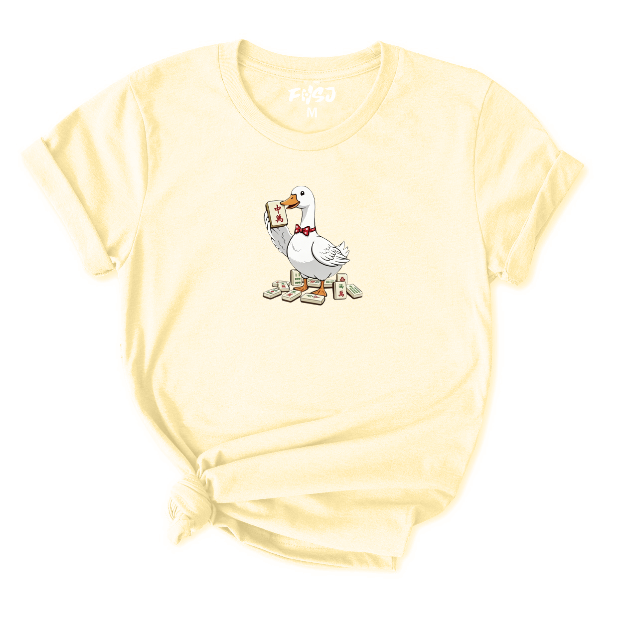 Goose Mahjong Player T-Shirt for Women