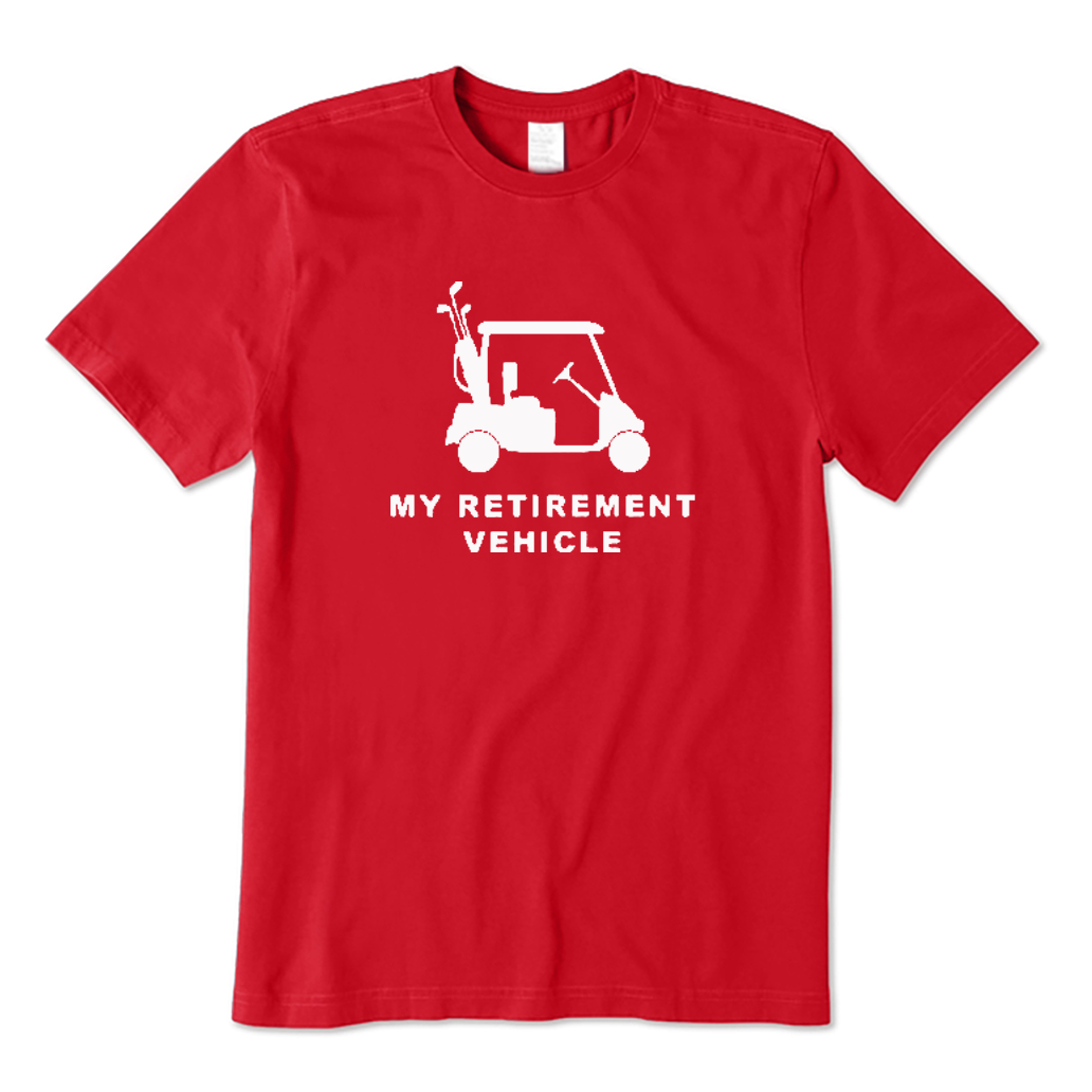 Retirement Vehicle Golf T-shirt