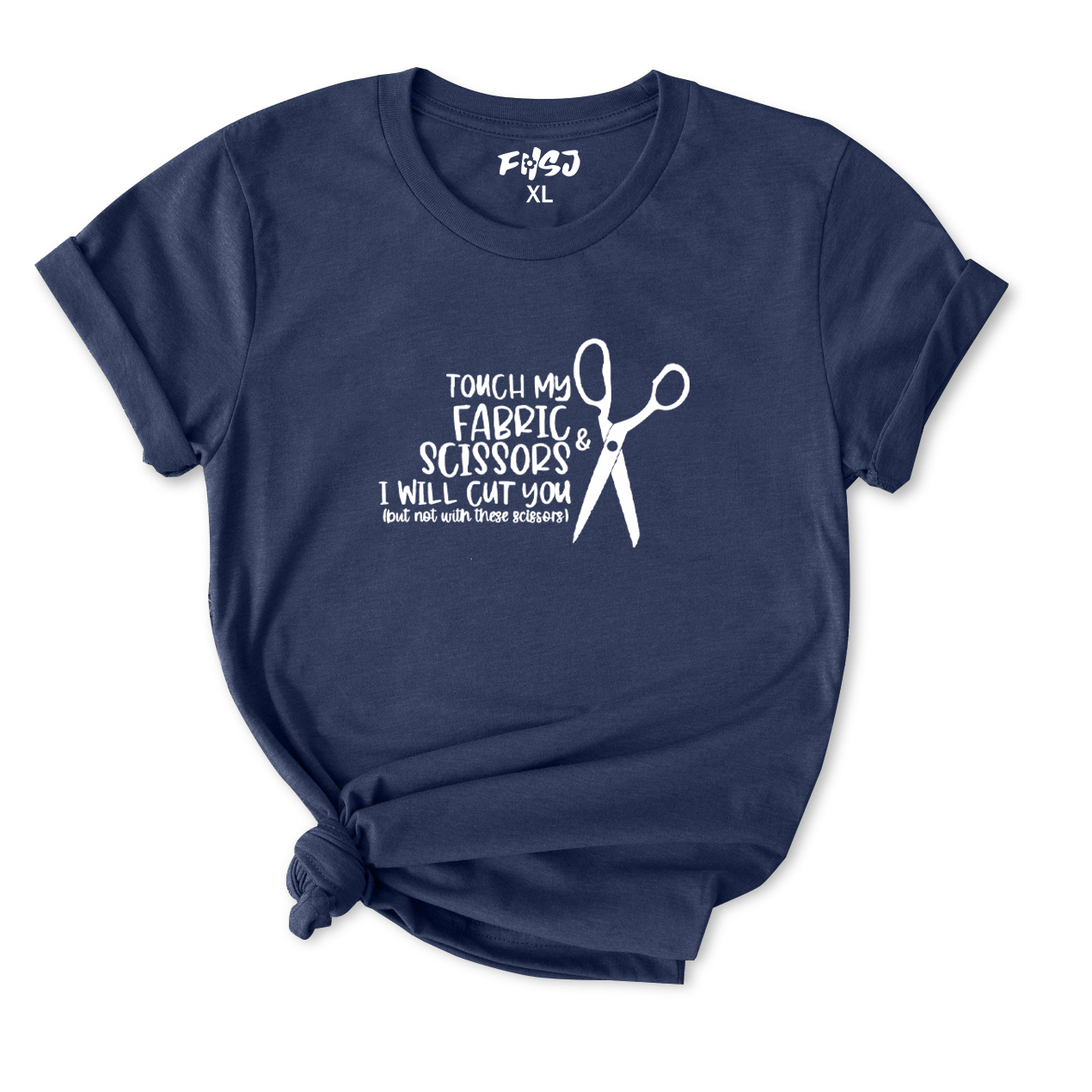 Touch My Fabric Scissors T-Shirt for Women