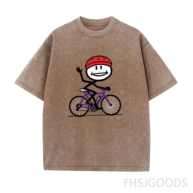 Smile Cycling Unisex Distressed T-Shirt