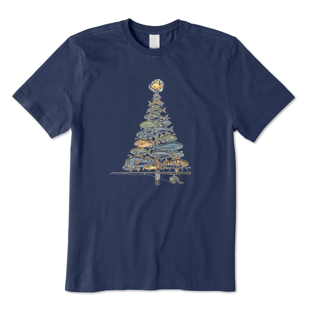 Christmas Fishing T-Shirt