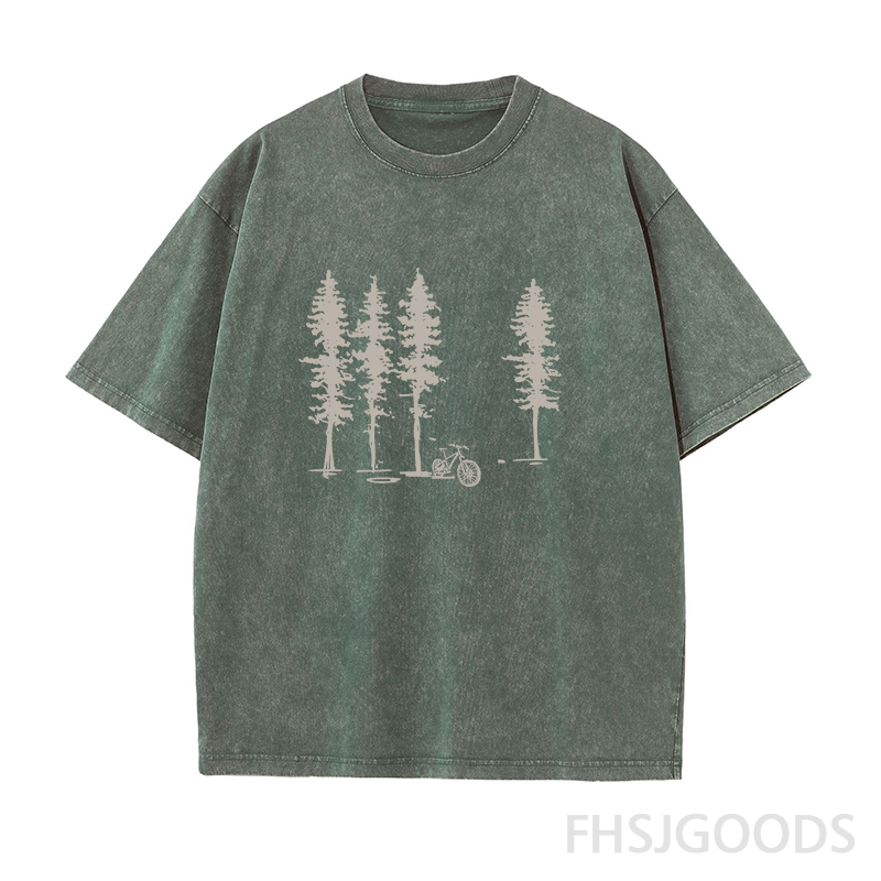 Mountain Bike Unisex Distressed T-Shirt