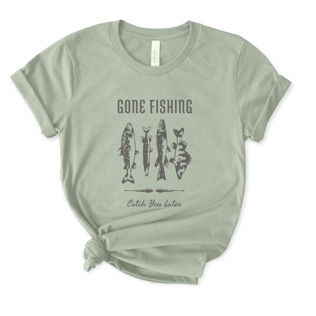 Gone Fishing Catch You Later T-Shirt for women