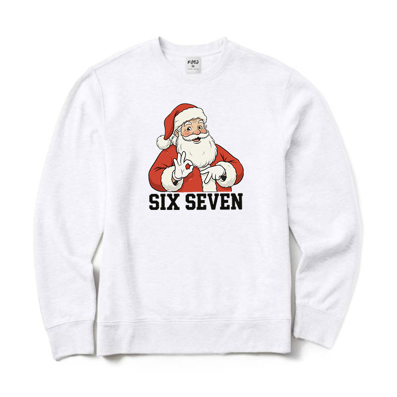 Six Seven Christmas Santa Crewneck Sweatshirt