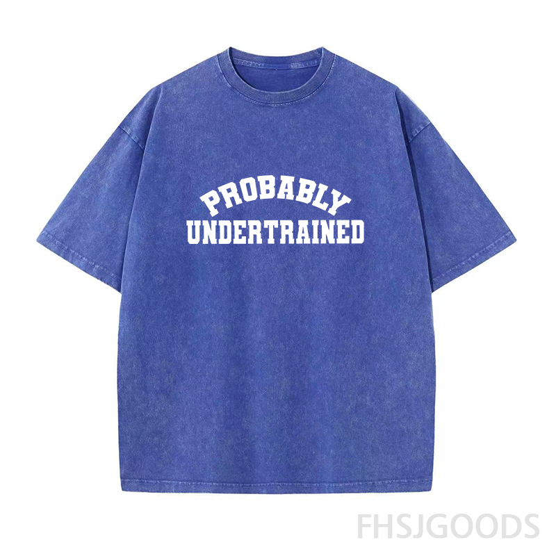 Probably Undertrained Running Unisex Distressed T-Shirt
