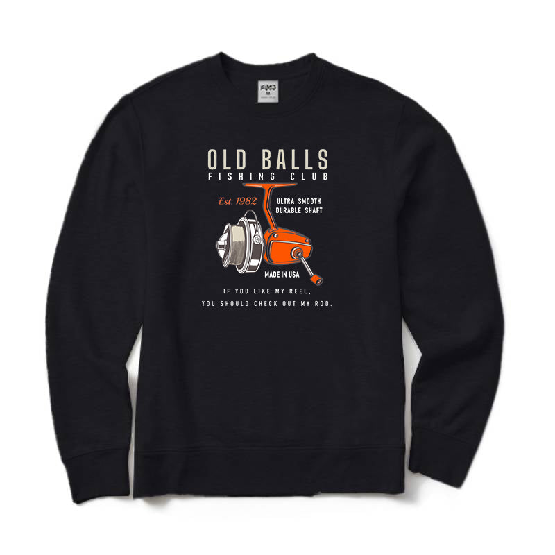 Old Balls Fishing Club Est. 1982 Crewneck Sweatshirt