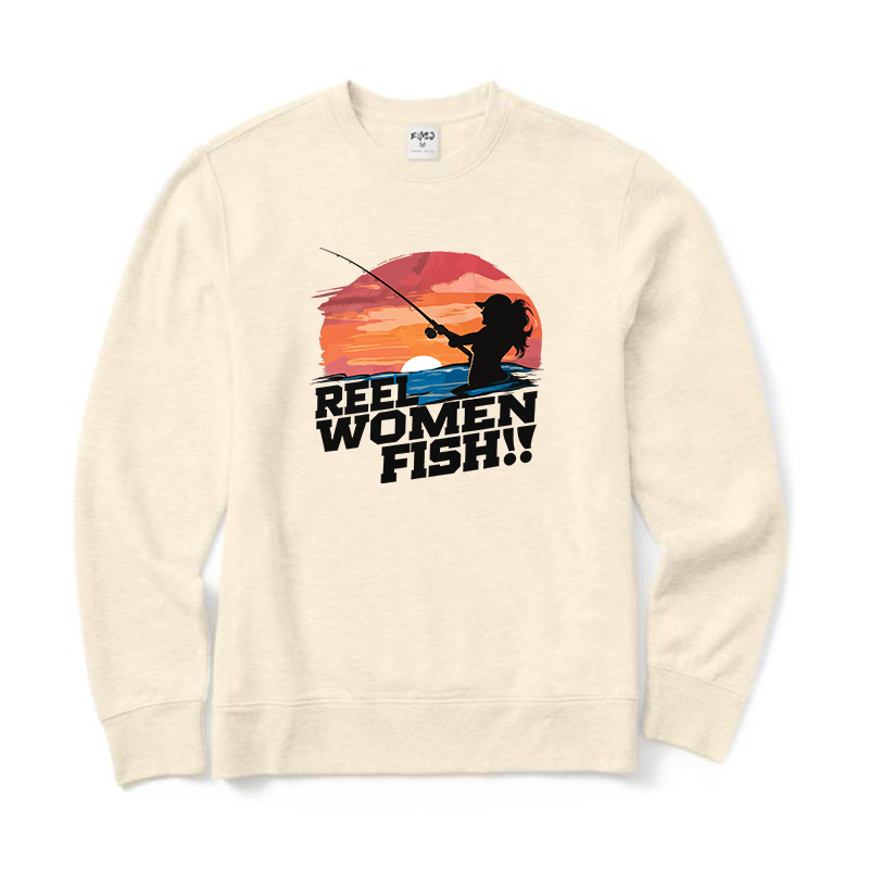 Reel Woman Fish Crewneck Sweatshirt