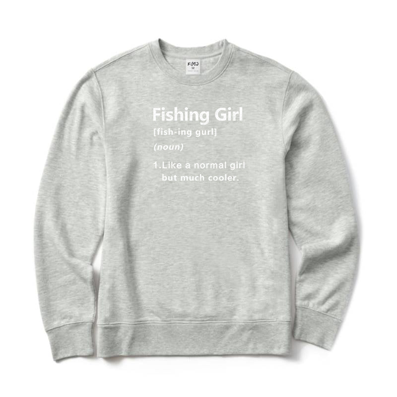 Fishing Girl Crewneck Sweatshirt