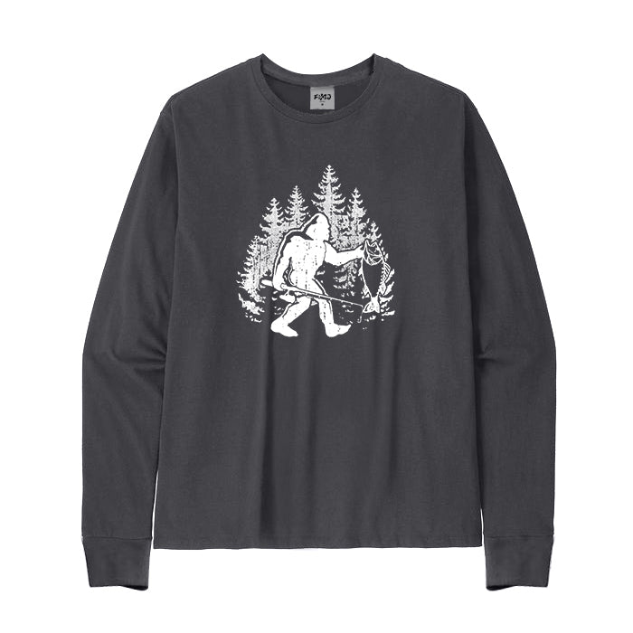 Bigfoot Fishing Long Sleeve T-shirt