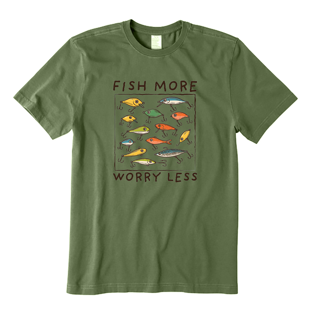 Fish More Worry Less T-shirt