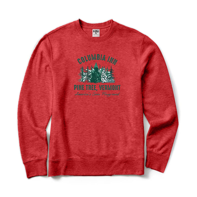 Christmas Columbia Inn Pine Tree Vermont Crewneck Sweatshirt