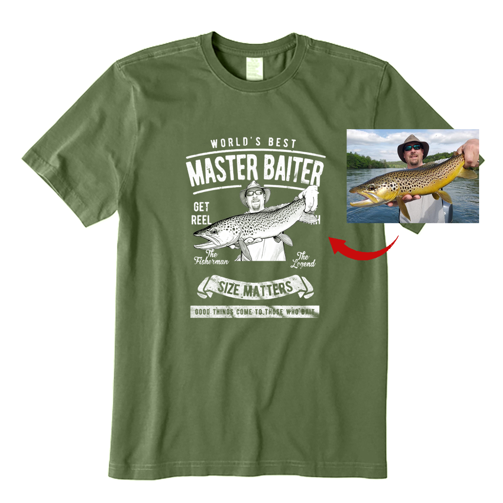 Personalized World's Best Master Baiter T-Shirt