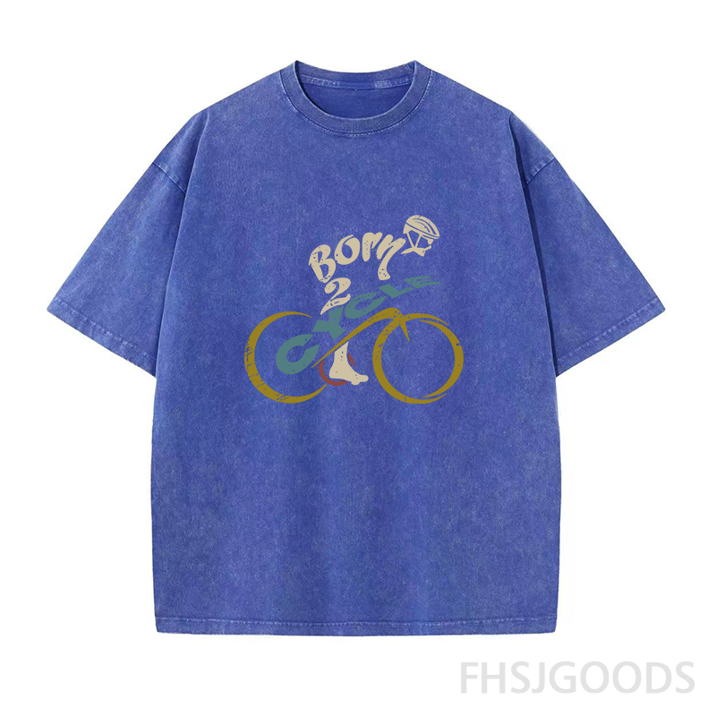 Born To Cycle Unisex Distressed T-Shirt