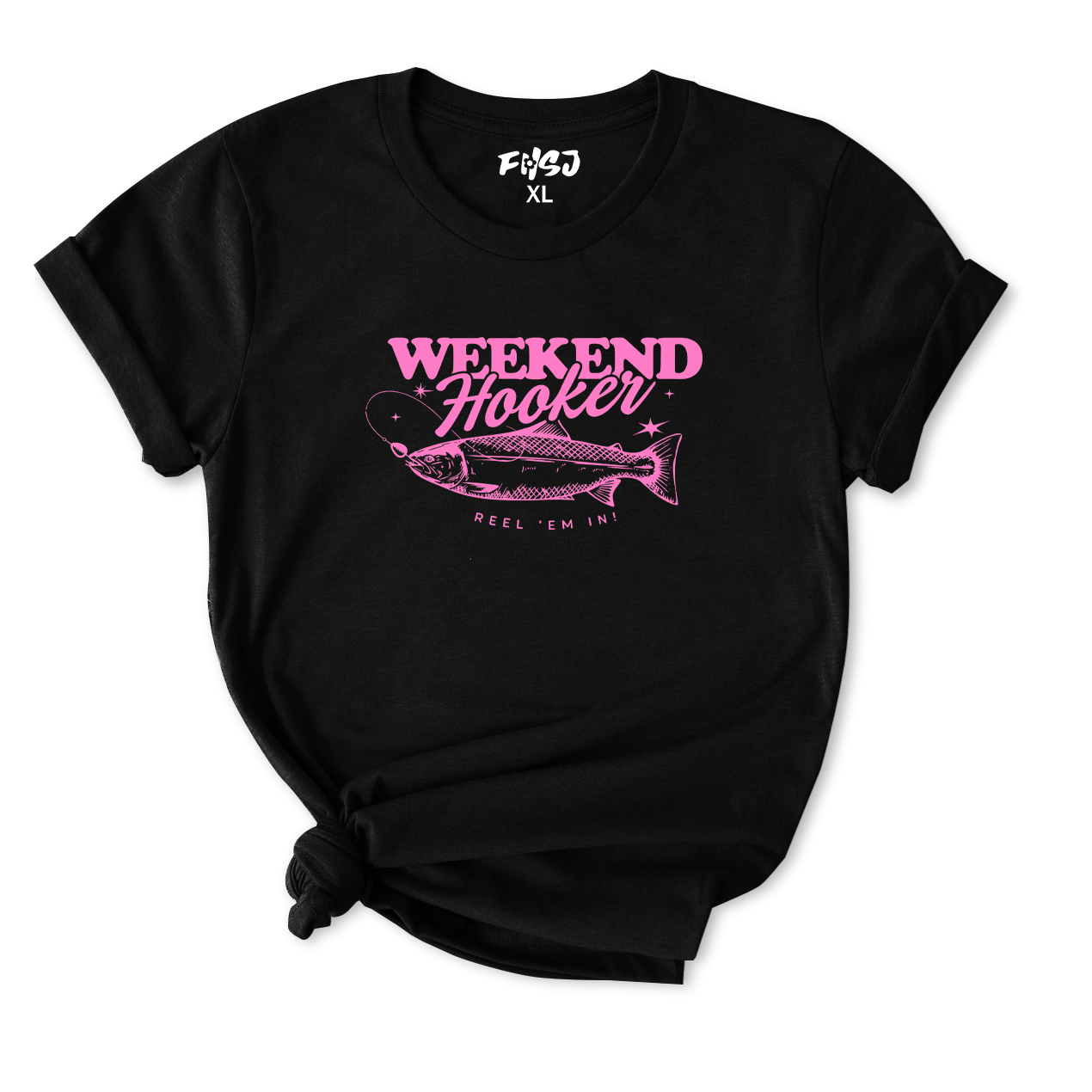 Weekend Hooker Fishing T-Shirt for Women