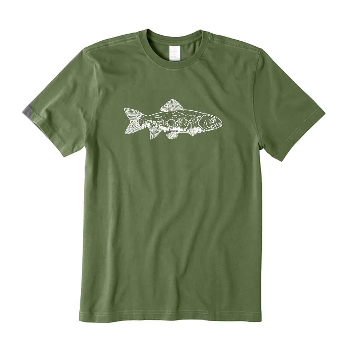Salmon Fish Landscape T-Shirt