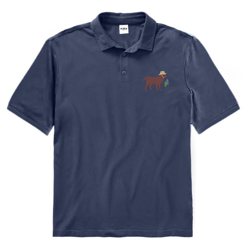 Dog Fishing Polo Shirt
