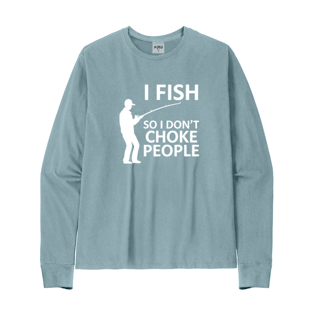 Retro I Fish So I Don't Choke People Long Sleeve T-Shirt