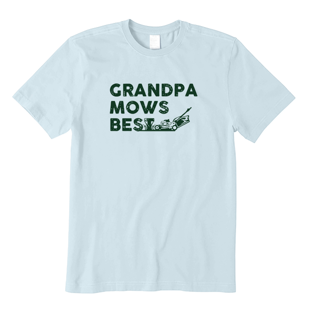 Retro Grandpa Mows Best T-shirt