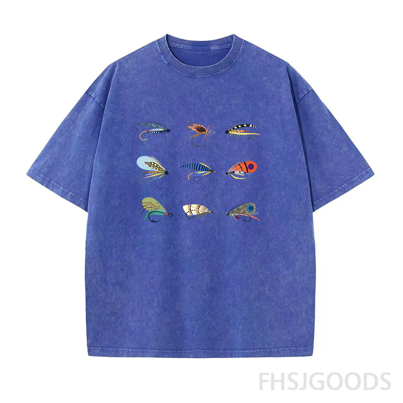 Trout Flies Unisex Distressed T-Shirt