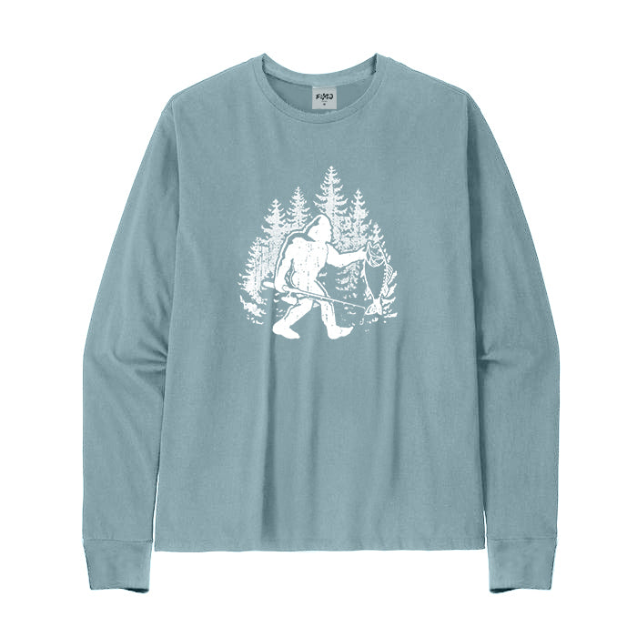 Bigfoot Fishing Long Sleeve T-shirt