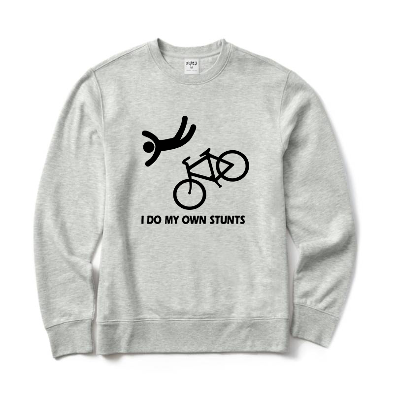 Funny Bike Stunt Crewneck Sweatshirt