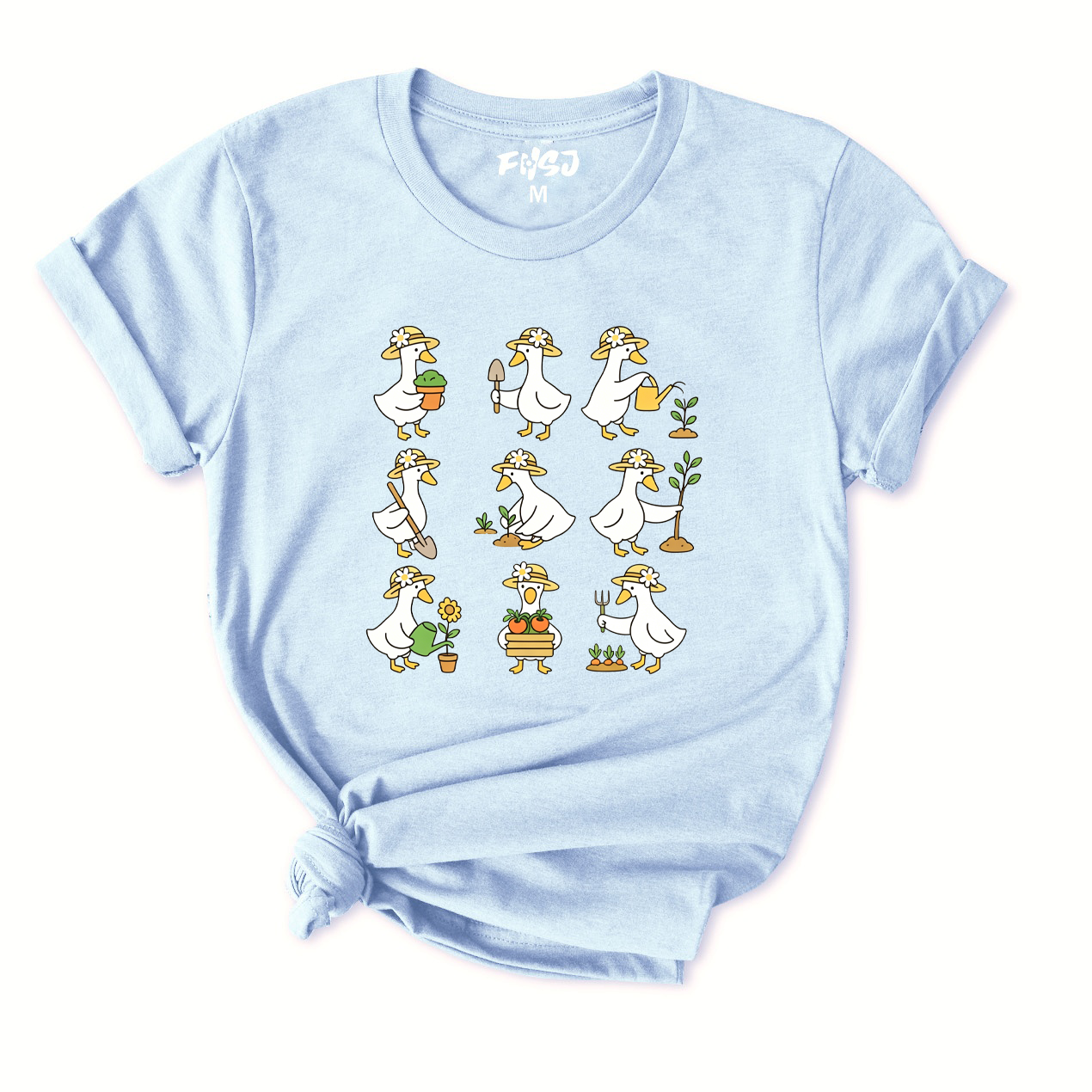 Cute Goose Gardening T-Shirt for Women