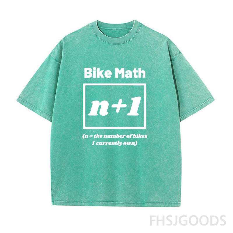 Bike Math Unisex Distressed T-Shirt
