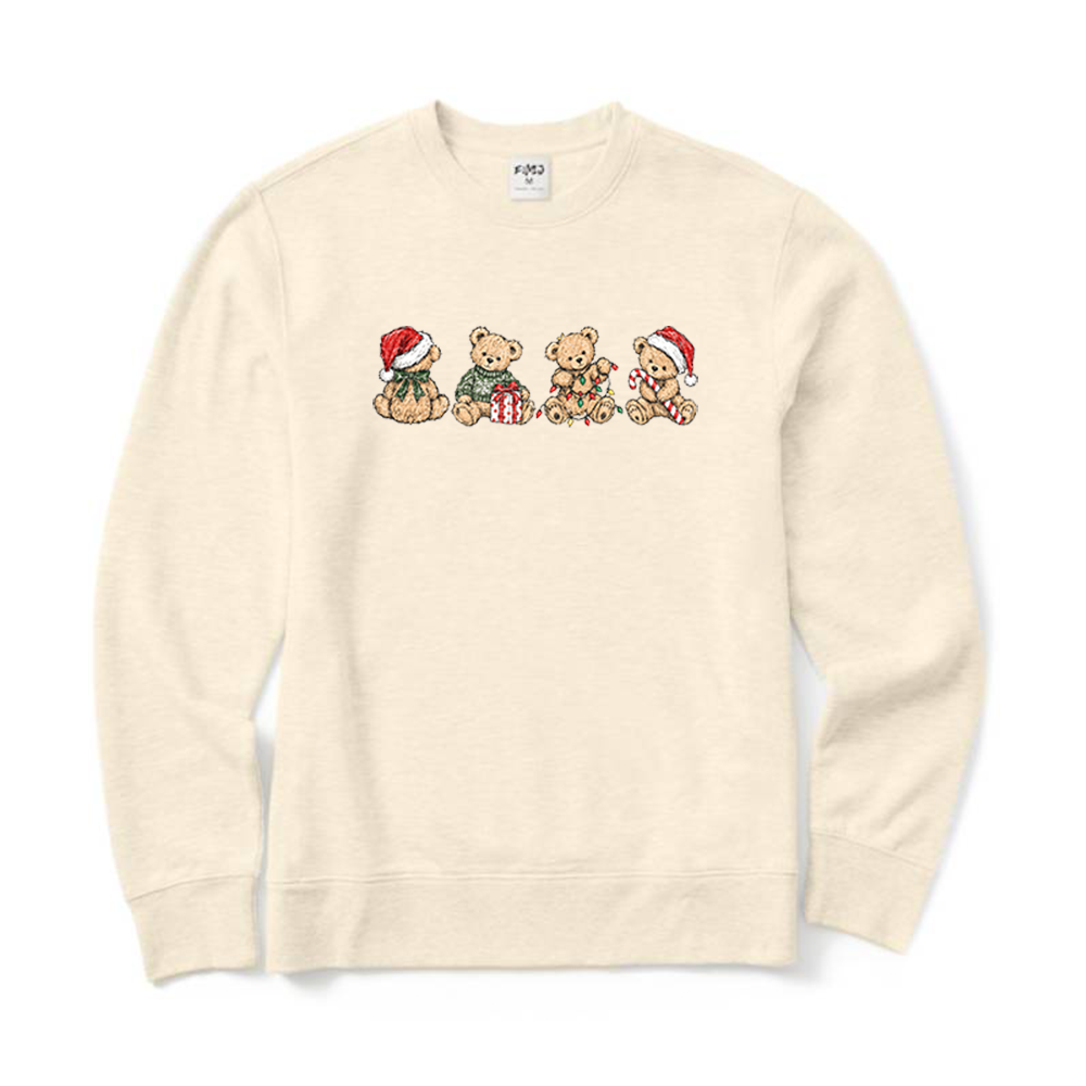 Christmas Bears Graphic Crewneck Sweatshirt
