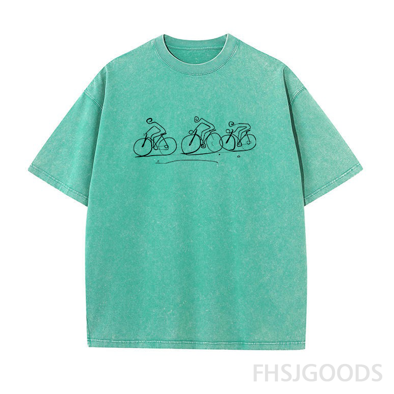 Cyclist Unisex Distressed T-Shirt