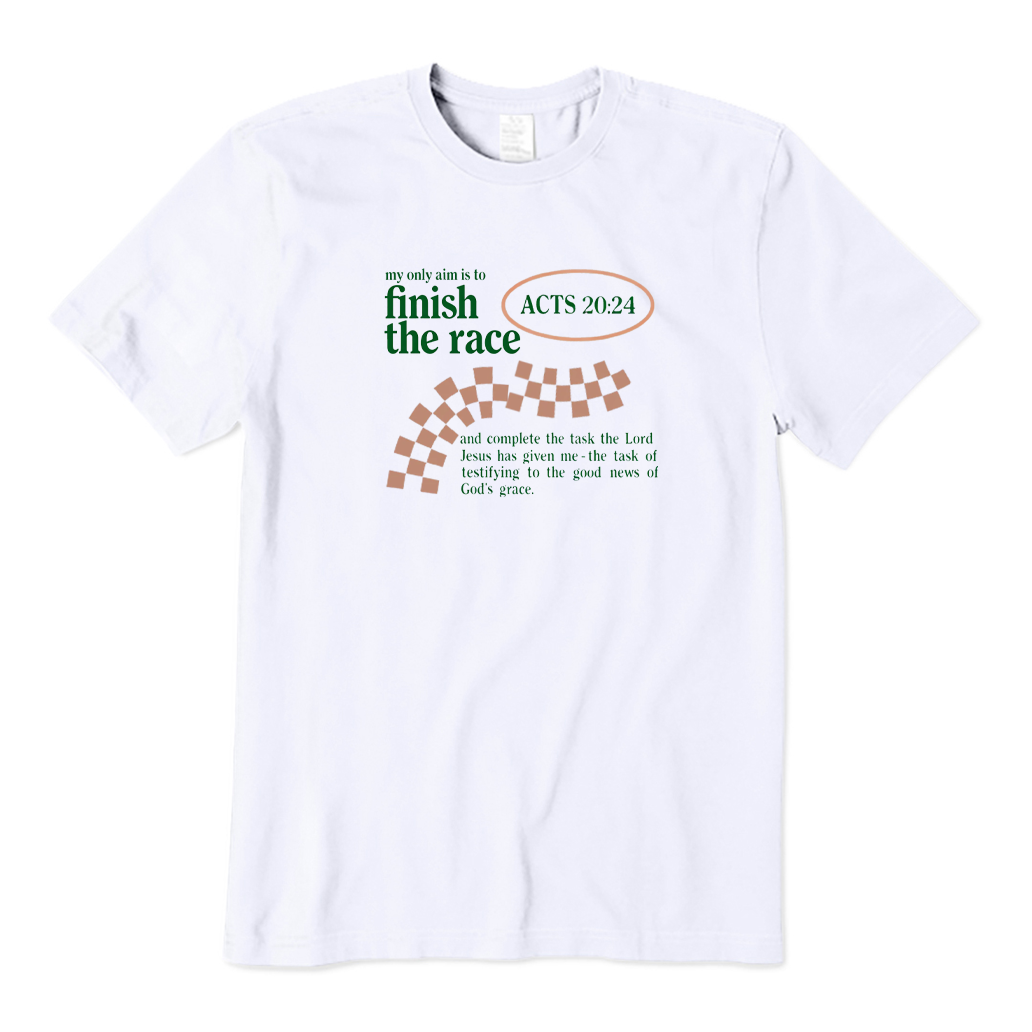 Finish The Race Acts 20:24 Bible Verse T-shirt