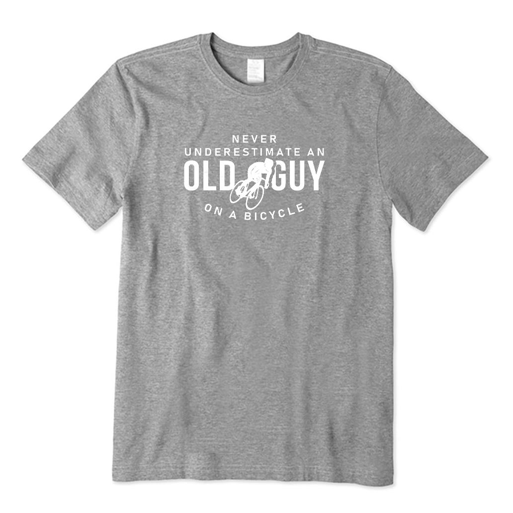 Never underestimate an old guy on a bicycle T-Shirt