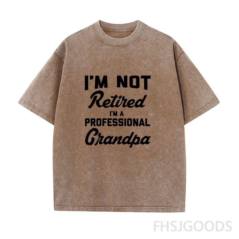 I'm Not Retired I'm A Professional Grandpa Unisex Distressed T-Shirt