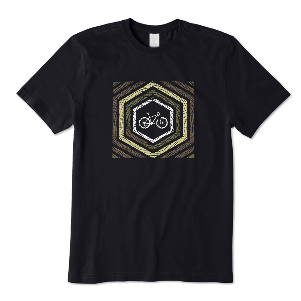 Vintage Hexagon Mountain Bike T-shirt