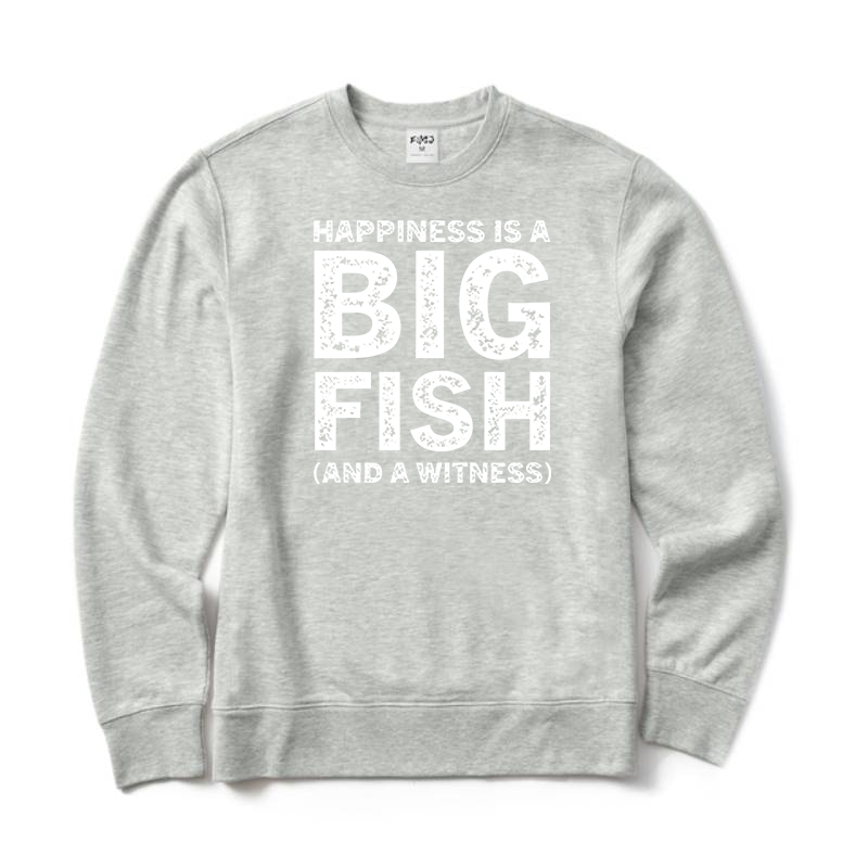 Happiness Is A Big Fish Crewneck Sweatshirt