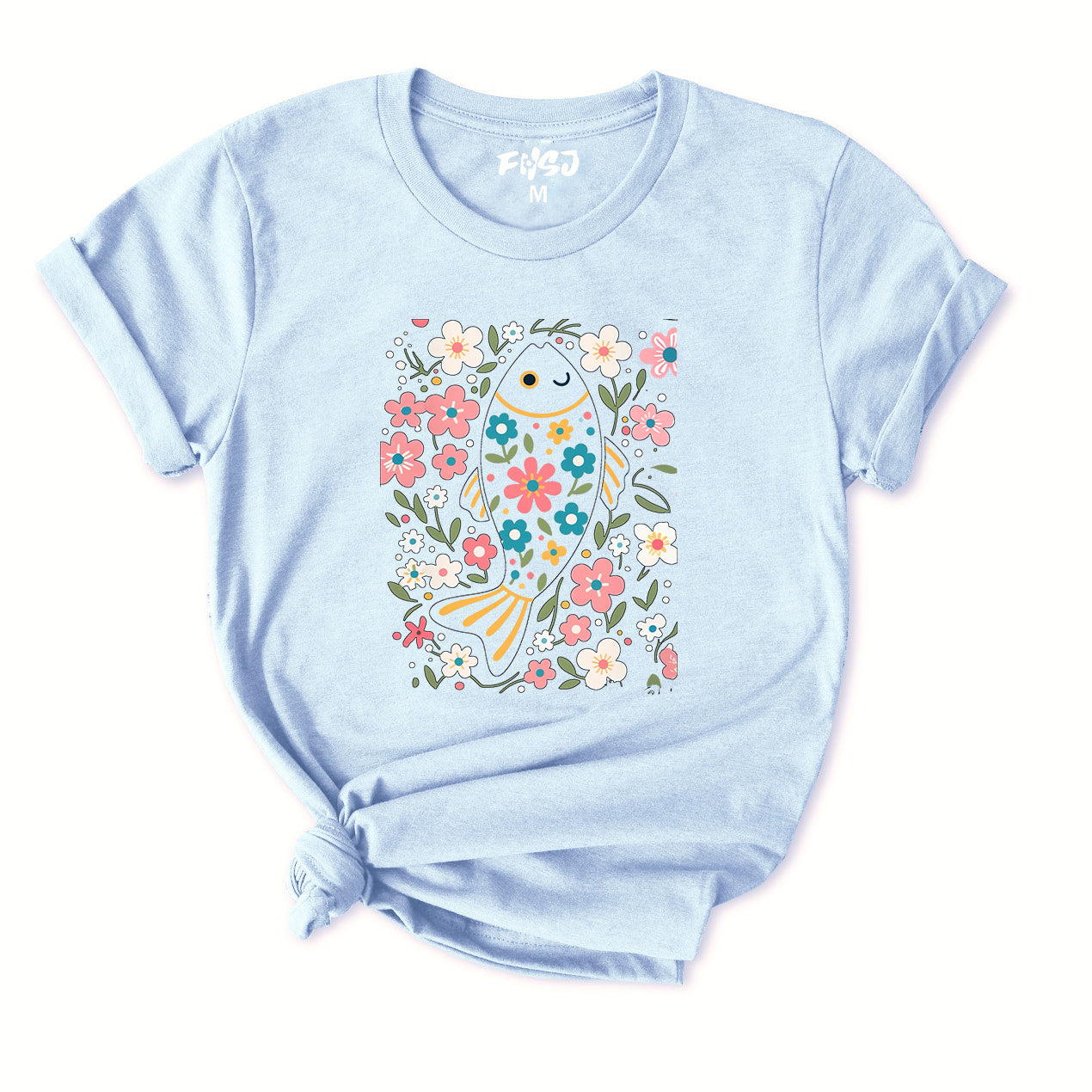 Floral fish T-Shirt for Women