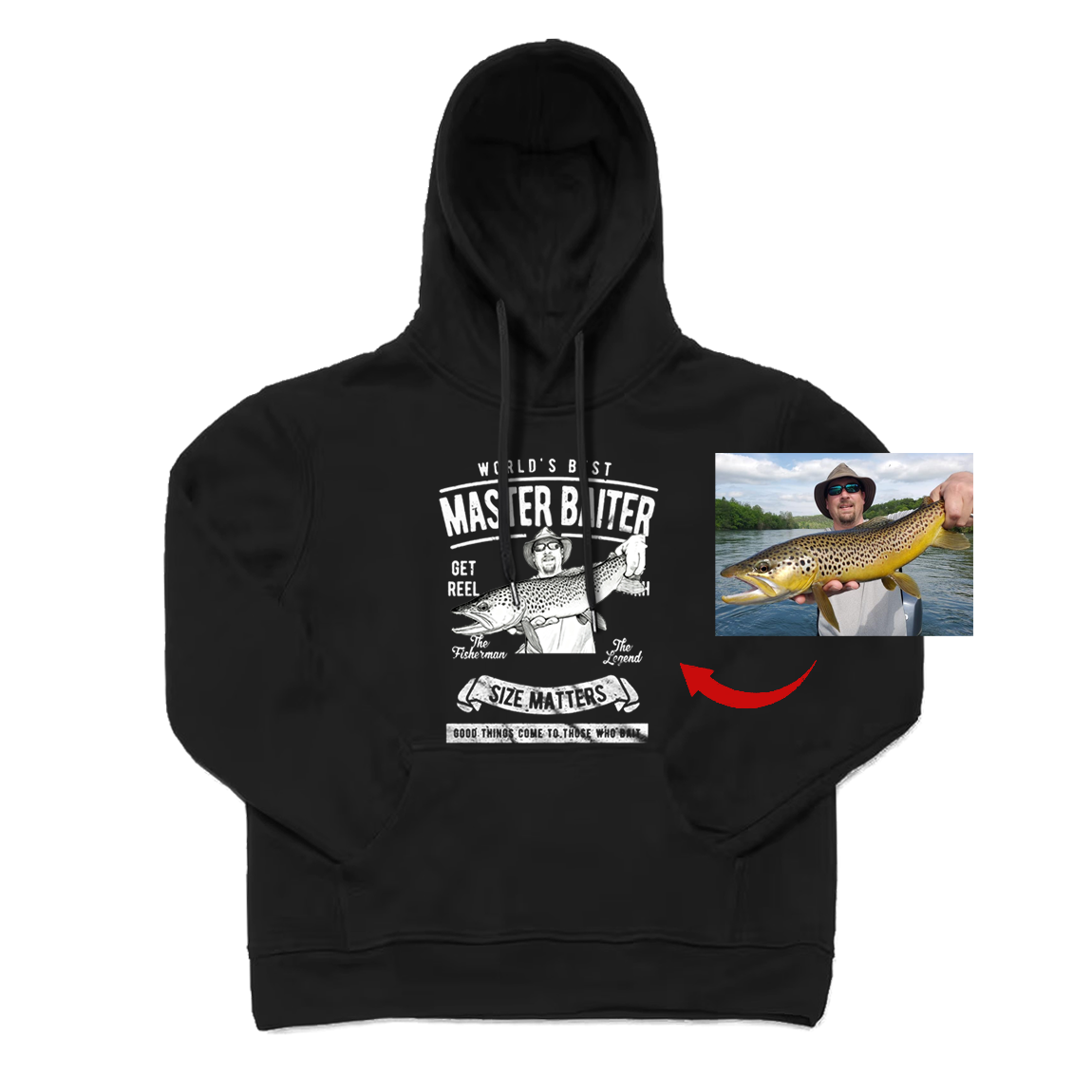 Personalized World's Best Master Baiter Hoodie