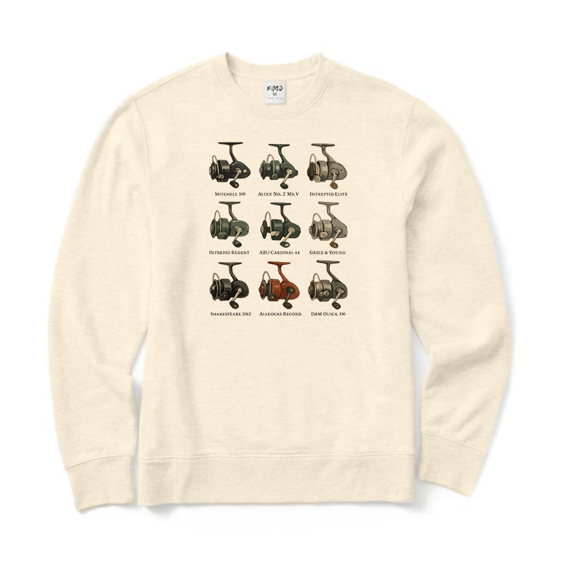 Fixed Spool Reels Fishing Crewneck Sweatshirt
