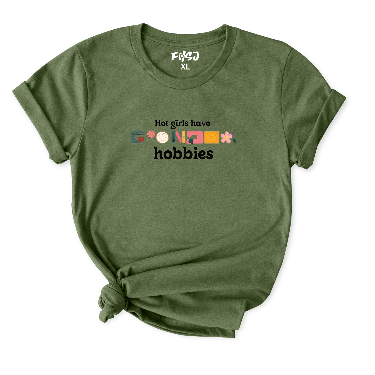 Hot Girls Have Grandma Hobbies T-Shirt for Women
