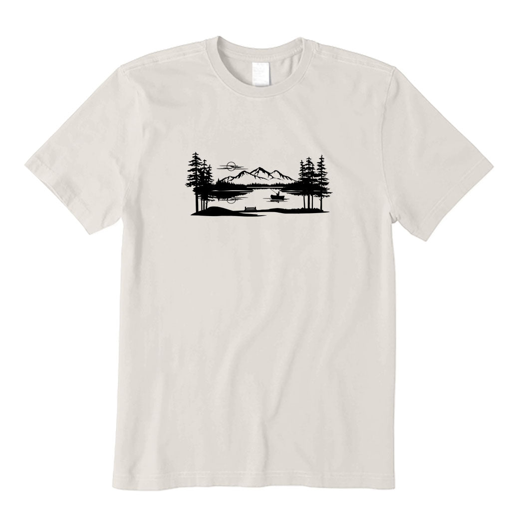 Fishing Lake Scene T-Shirt