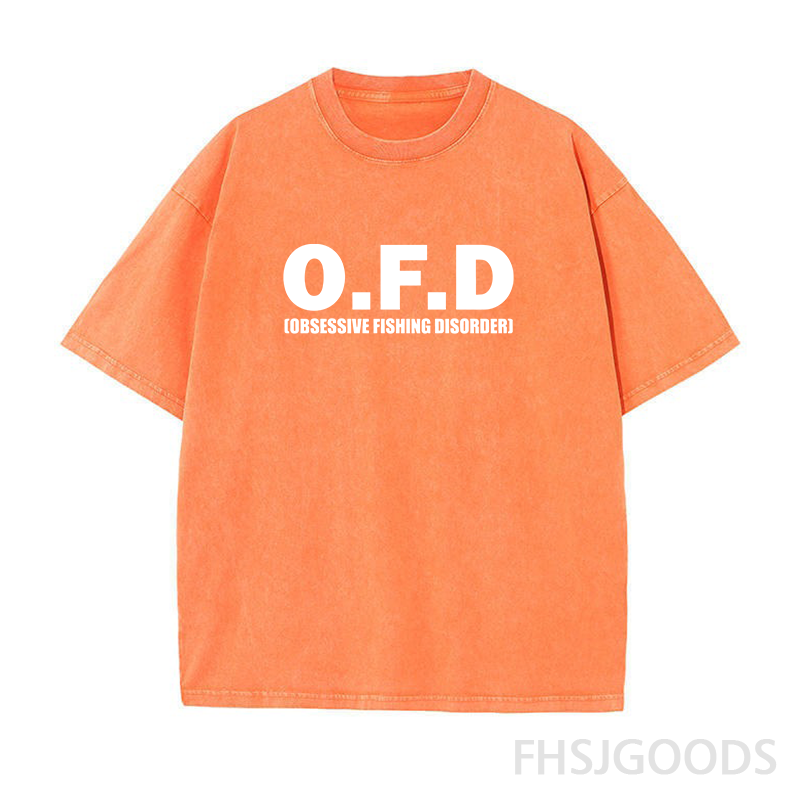 O.F.D Obsessive Fishing Disorder Unisex Distressed T-Shirt