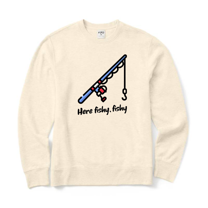 Here Fishy Crewneck Sweatshirt