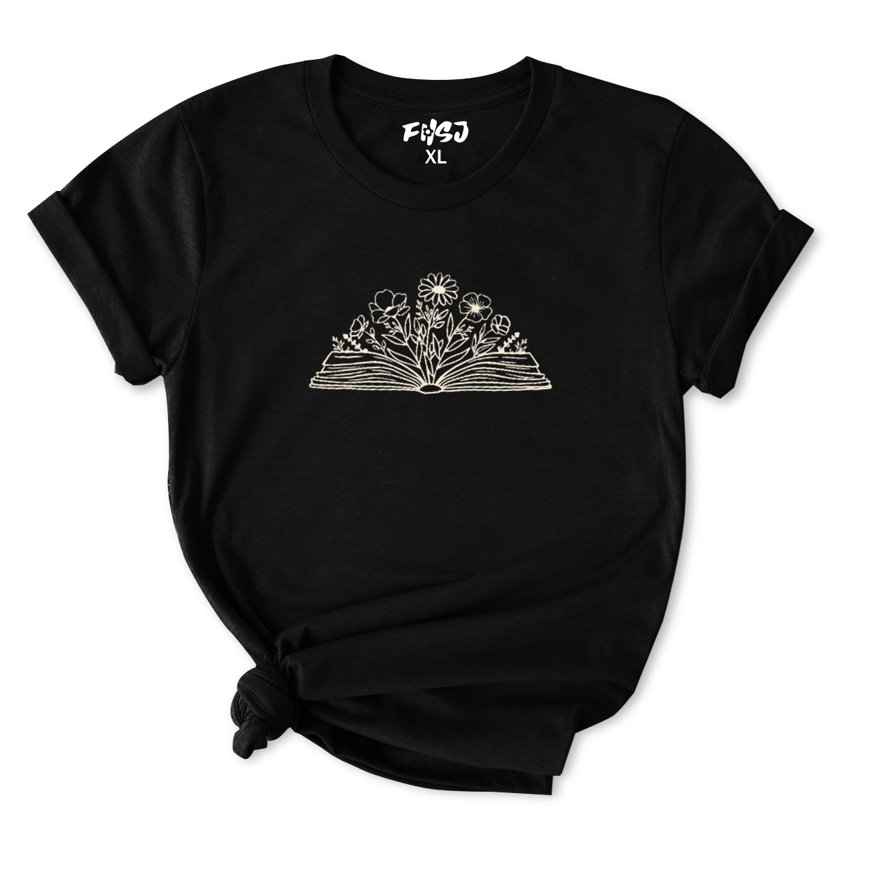 Floral Book T-Shirt for Women