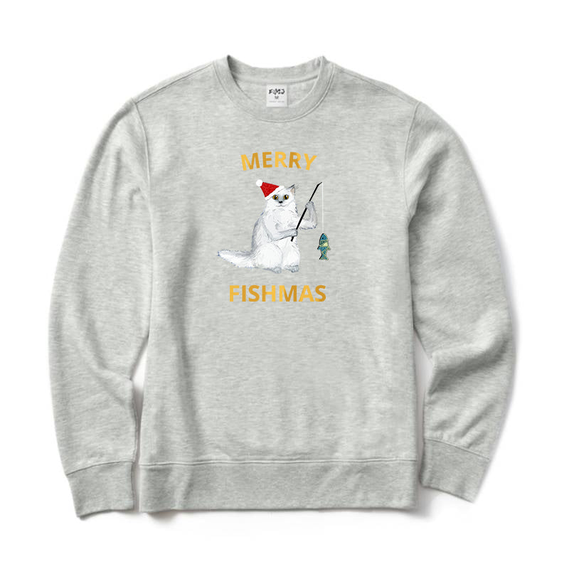 Merry Fishmas Crewneck Sweatshirt